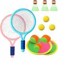 てのひらけっと　4個　送料無料　未使用に近い　テニス　卓球　バドミントン　バレー Amazon.co.jp: Ailunate バドミントン テニス おもちゃ ラケット